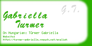 gabriella turmer business card